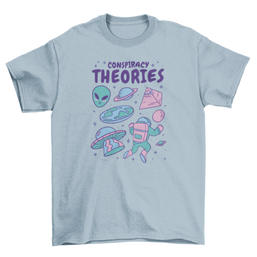 Alien conspiracy theories t-shirt