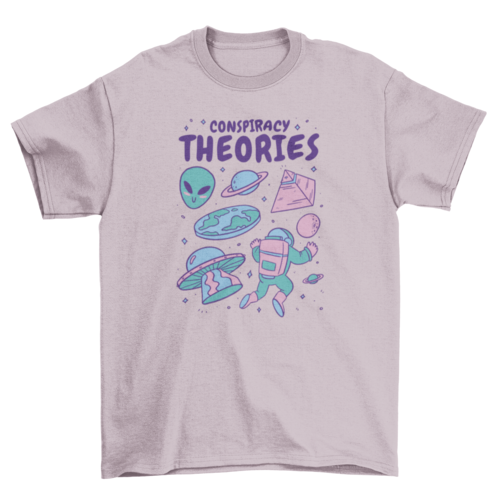 Alien conspiracy theories t-shirt