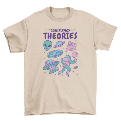 Alien conspiracy theories t-shirt