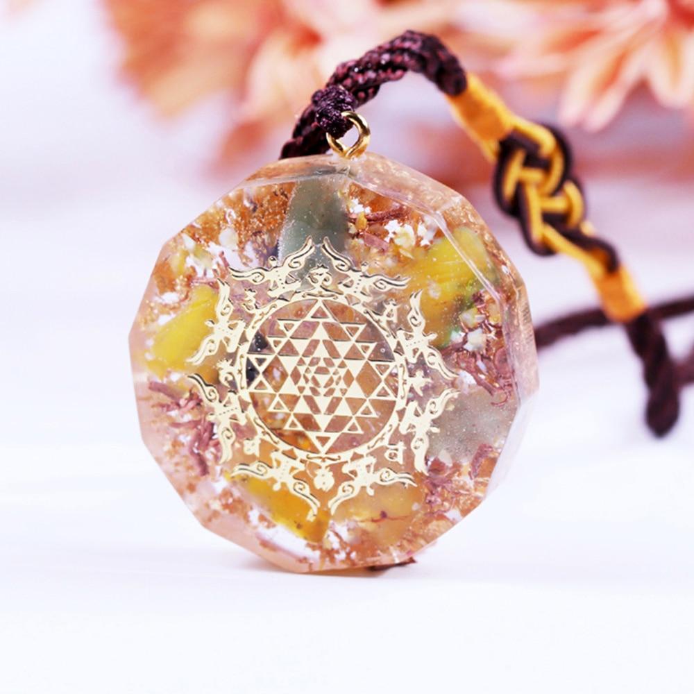 Healing Stones Orgone necklace EMF Protection Chakra Crystals