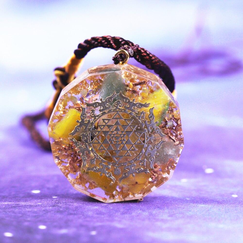 Healing Stones Orgone necklace EMF Protection Chakra Crystals