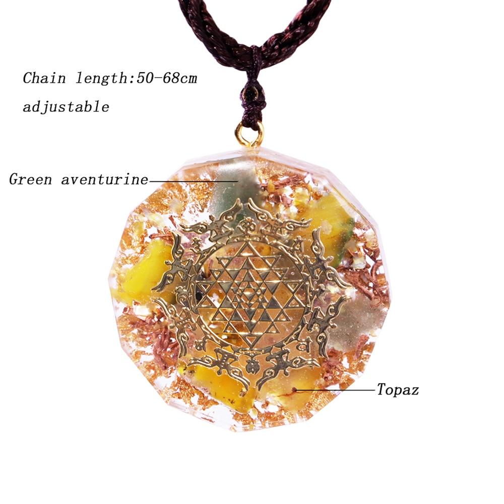 Healing Stones Orgone necklace EMF Protection Chakra Crystals