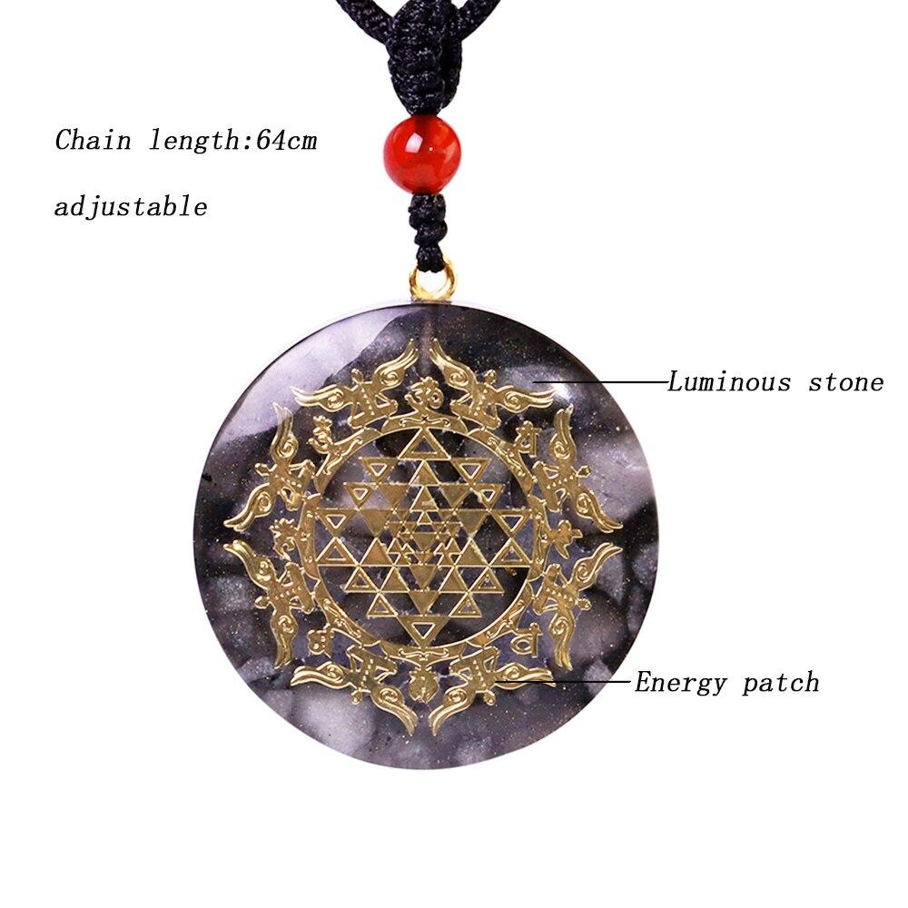 Orgonite Pendant Orgone Crystal Necklace Emf Protection Jewelry